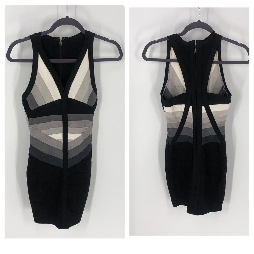 Herve Leger Bodycon Bandage Dress Sz M